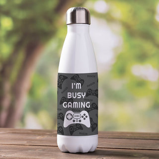 I'm Busy Gaming Stainless Steel Water Bottle