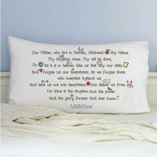 Boy's Our Father Prayer Personalized Pillowcase