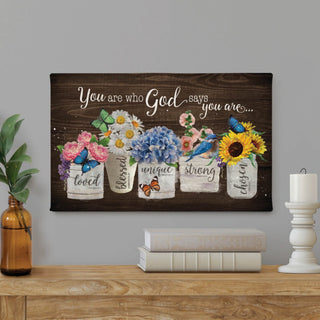 You Are Who God Says You Are 10x16 Canvas thoughtful gift