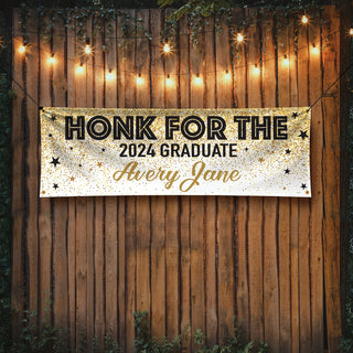 Honk For The Graduate Confetti Banner 