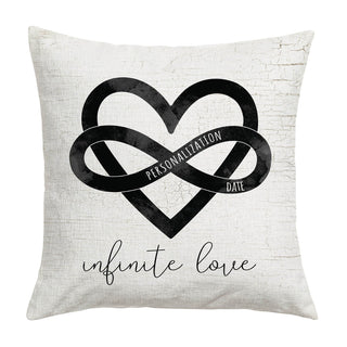 Infinite Love Personalized 17" Throw Pillow