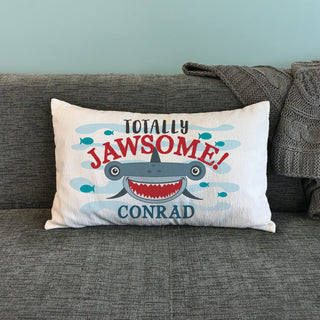 Totally Jawsome Lumbar Throw Pillow