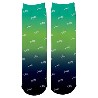 Blue And Green I'm Not Sleeping Personalized Adult Crew Socks