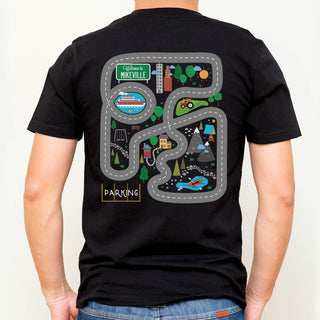 Welcome To Road Map Personalized Adult Black T-Shirt