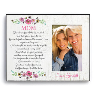 I Will Be There Mom Personalized Picture Frame