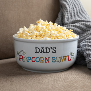 Any Title Personalized Ceramic Popcorn Bowl