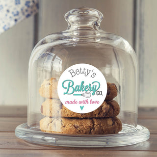 Bakery Co. Personalized Round Stickers - Set of 48