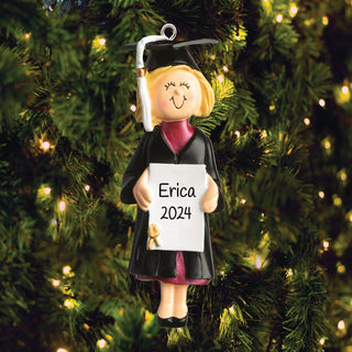 girl graduate ornament