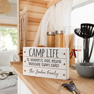 Doesn't Get Better Than This White Wood Block Sign 