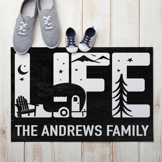 Camp LIFE Personalized Doormat - 18x27 Inch, 1/4" Thick