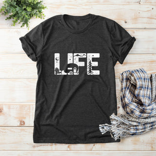 Camp LIFE Adult Charcoal T-Shirt