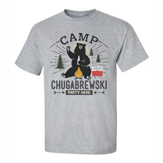 Camp Chugabrewski Gray Adult T-Shirt