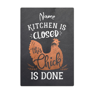 This Chick is Done! Personalized Wood Art Plaque