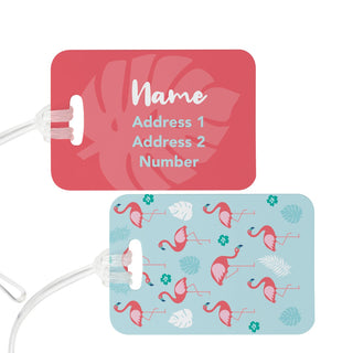 Flamingos Personalized Luggage Tag