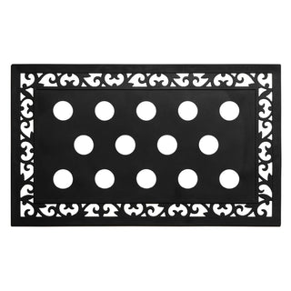 Life is Better Insert and Ornate Rubber Doormat Frame