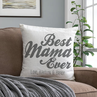 Best Mama Ever Personalized 17" Throw Pillow