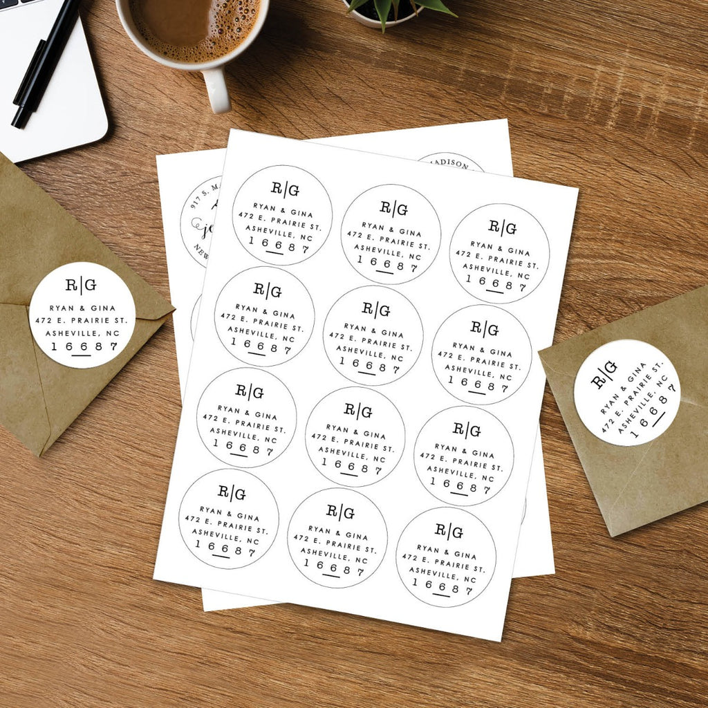 Our Initials Personalized Address Labels – Personalized Planet