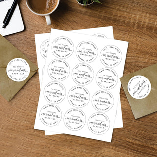 The Future Mr. and Mrs. Personalized Address Labels