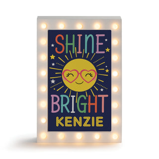 Shine Bright Personalized Marquee Light Up Box