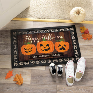 Happy Halloween Insert and Ornate Rubber Doormat Frame