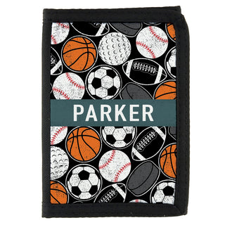 Sports Balls Kid's Personalized Wallet