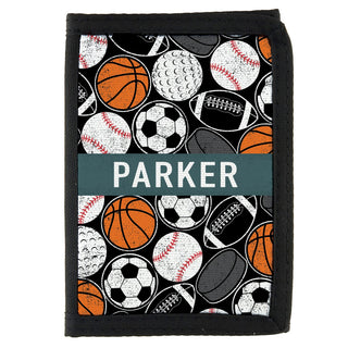 Sports Balls Kid's Personalized Wallet