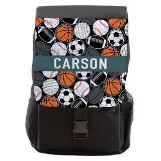 Sports Balls Personalized Flap Backpack