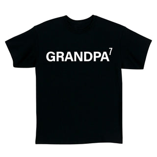 Grandpa To The X Power Adult Black T-Shirt