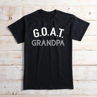 G.O.A.T. Grandpa Black Adult T-Shirt