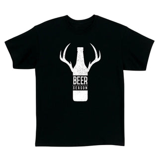 Beer Season Adult Black T-Shirt