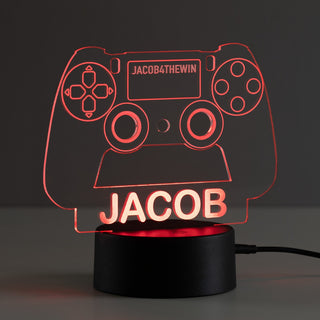 Game Controller Personalized Acrylic LED Night Light