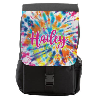 Pink Name Tie Dye Backpack