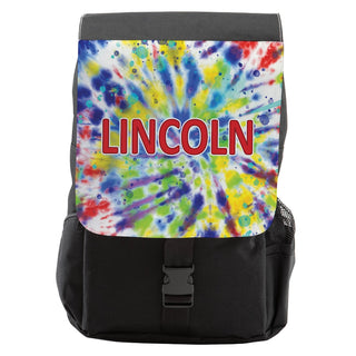 Red Name Tie Dye Backpack