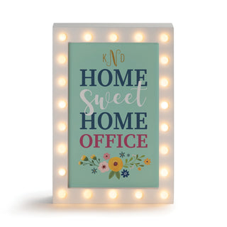 Home Sweet Home Office Marquee Light Up Box