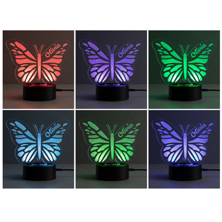 Butterfly Personalized Acrylic LED Night Light