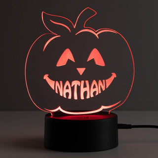 Jack-O-Lantern Personalized Acrylic LED Night Light
