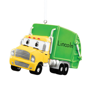 Garbage Truck Personalized Ornament