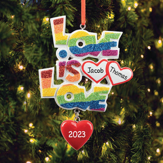 Love Is Love Personalized Ornament