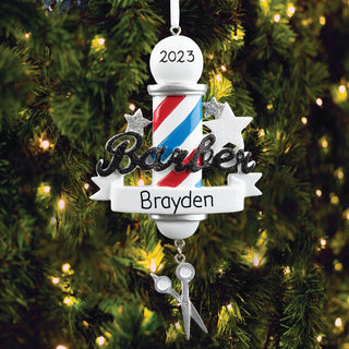Barber Personalized Ornament