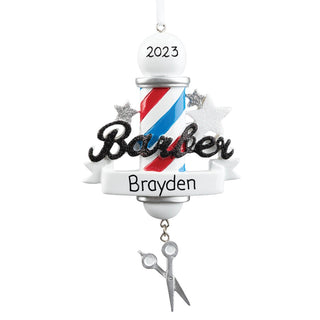 Barber Personalized Ornament