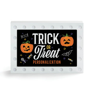 Trick or Treat Personalized Marquee Light Up Box