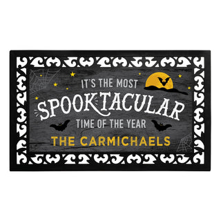 Spooktacular Personalized Insert and Ornate Rubber Doormat Frame