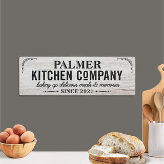 Kitchen Company Personalized Wood Art Plaque