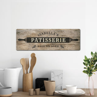 Patisserie Personalized Wood Art Plaque
