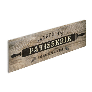 Patisserie Personalized Wood Art Plaque