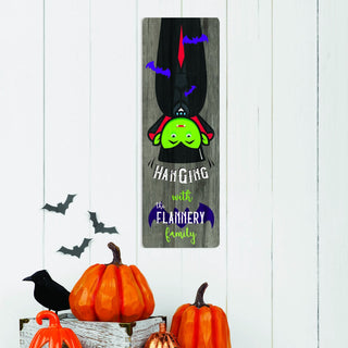 Hangin' with Dracula Personalized Wood Art Plaque