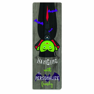 Hangin' with Dracula Personalized Wood Art Plaque