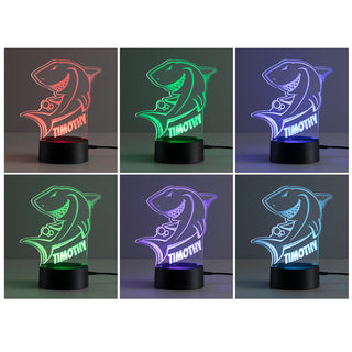 Shark Personalized Acrylic LED Night Light