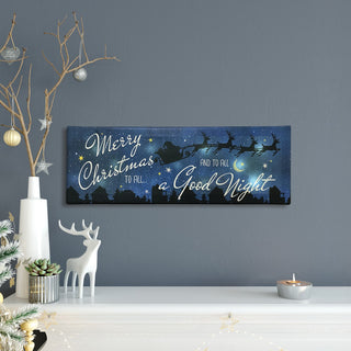Merry Christmas To All Canvas 9x27 LED Canvas