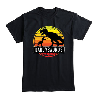 Daddysaurus One Kid Adult Black T-Shirt